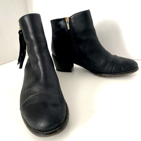PIKOLINOS Andorra Black Boot Leather Tassel Ankle Bootie Round Toe Zip 40 9 9.5 - Picture 3 of 9